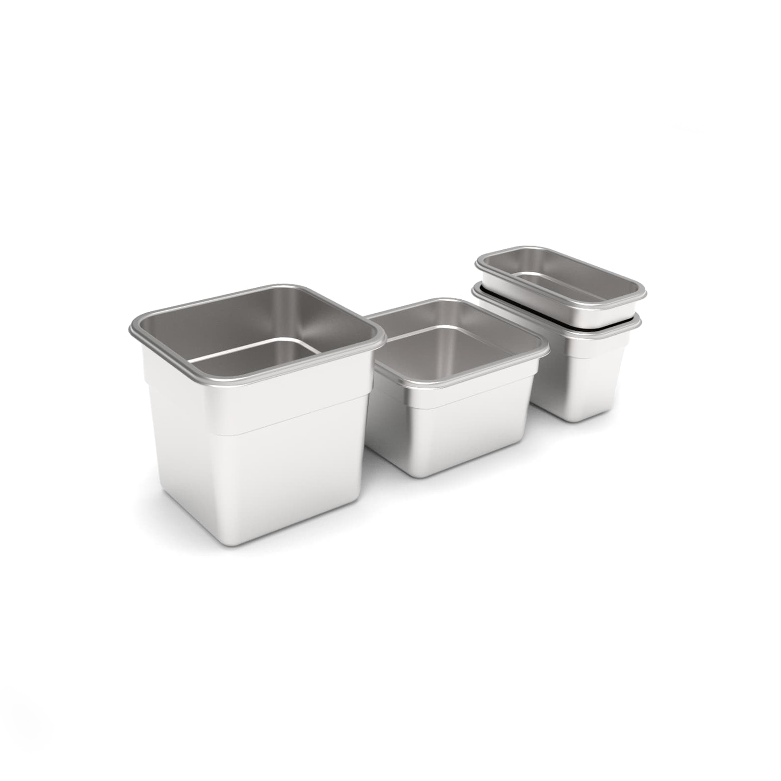 Behälterset B°4 Edelstahl