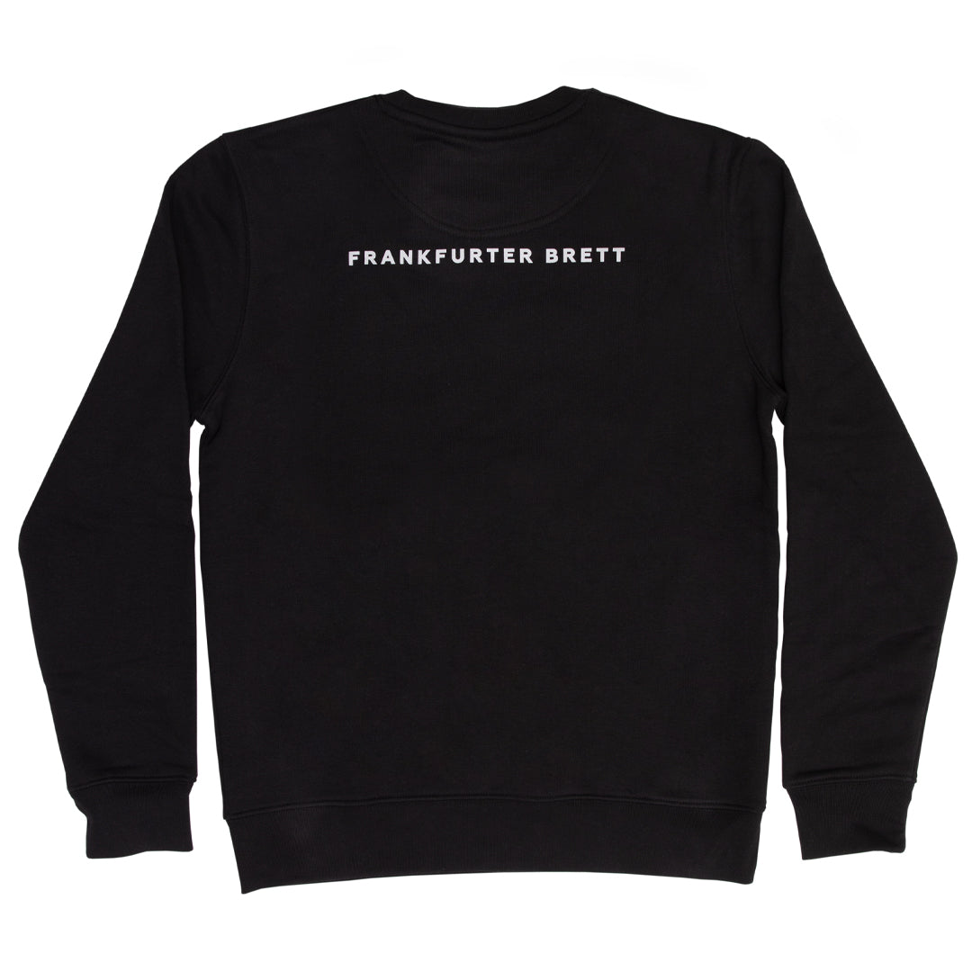 CREWNECK FOODBÜRGER | SCHWARZ / LICHTGRAU