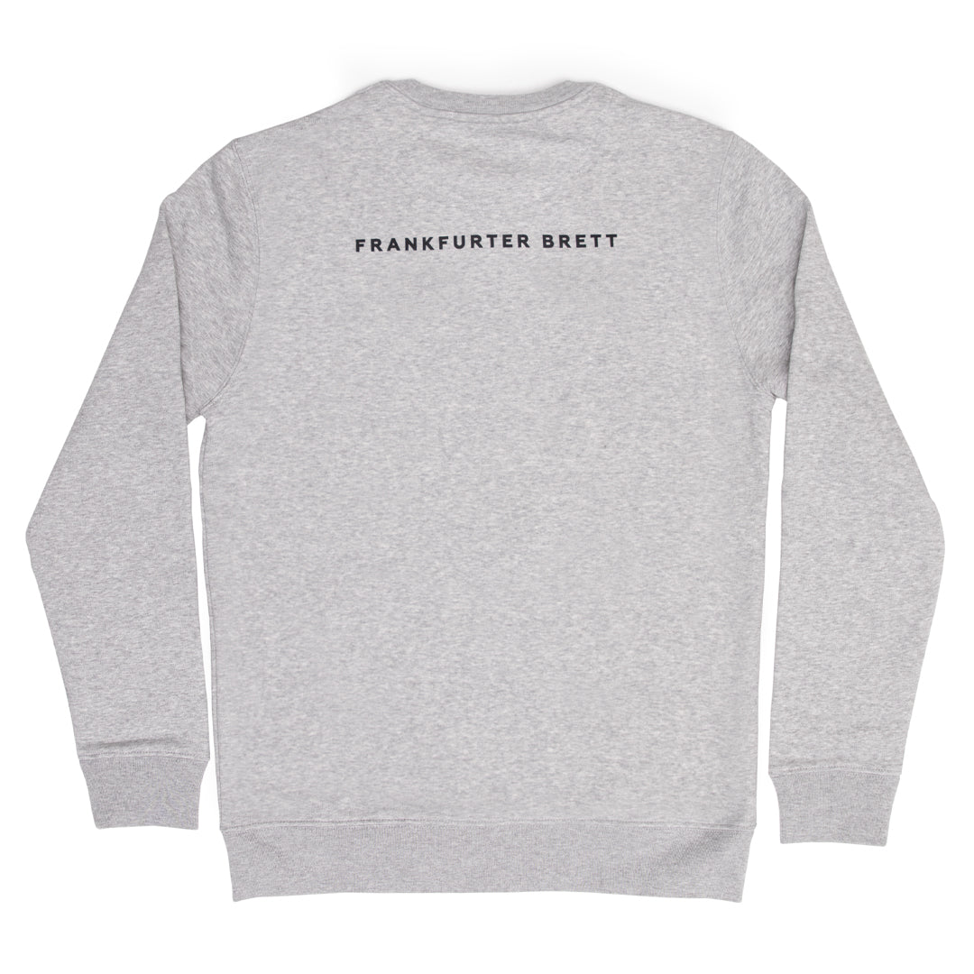 CREWNECK FOODBÜRGER | HEATHERGRAU / ANTHRAZIT