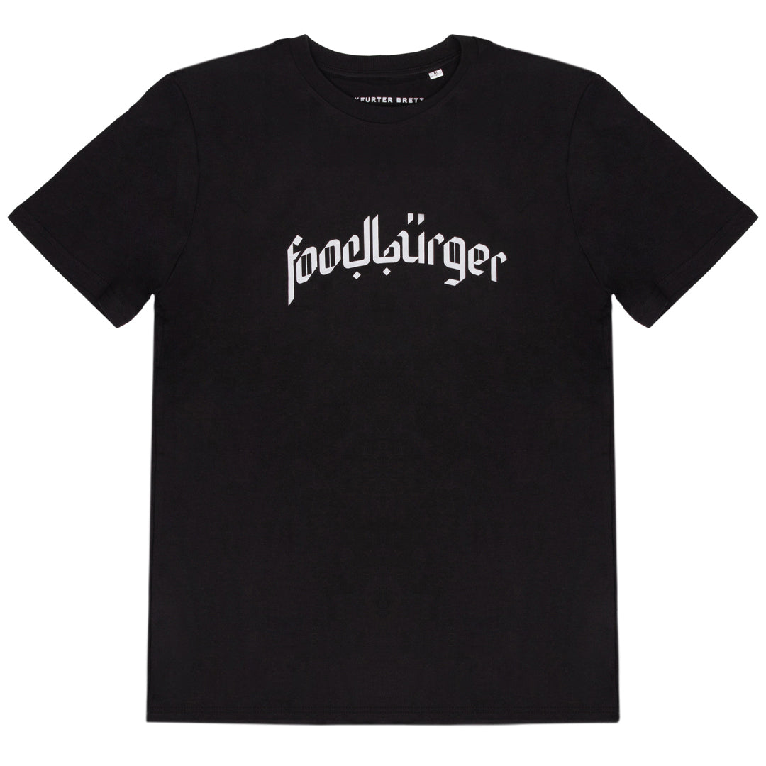T-SHIRT FOODBÜRGER | SCHWARZ / LICHTGRAU