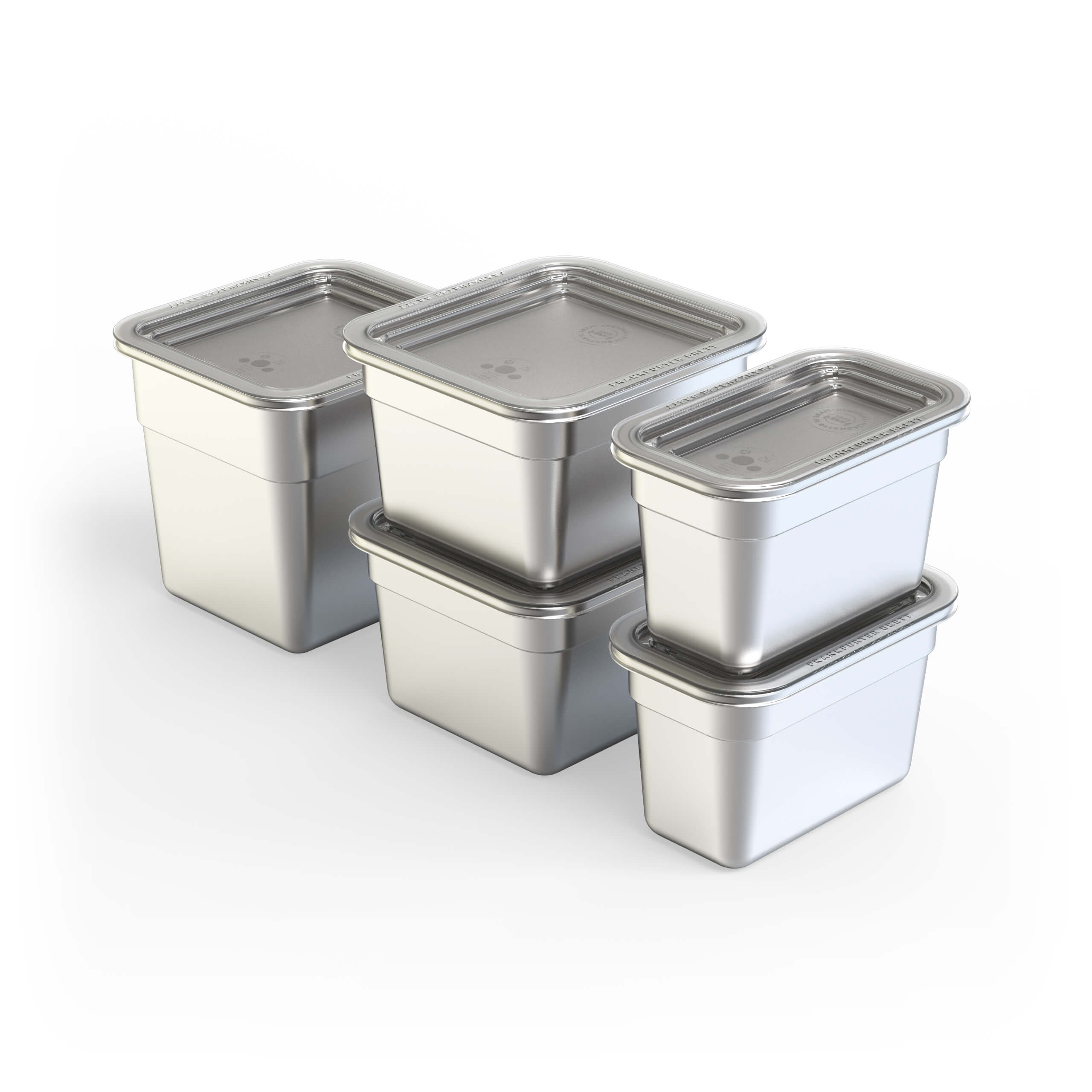 CONTAINER SET B5 STAINLESS STEEL