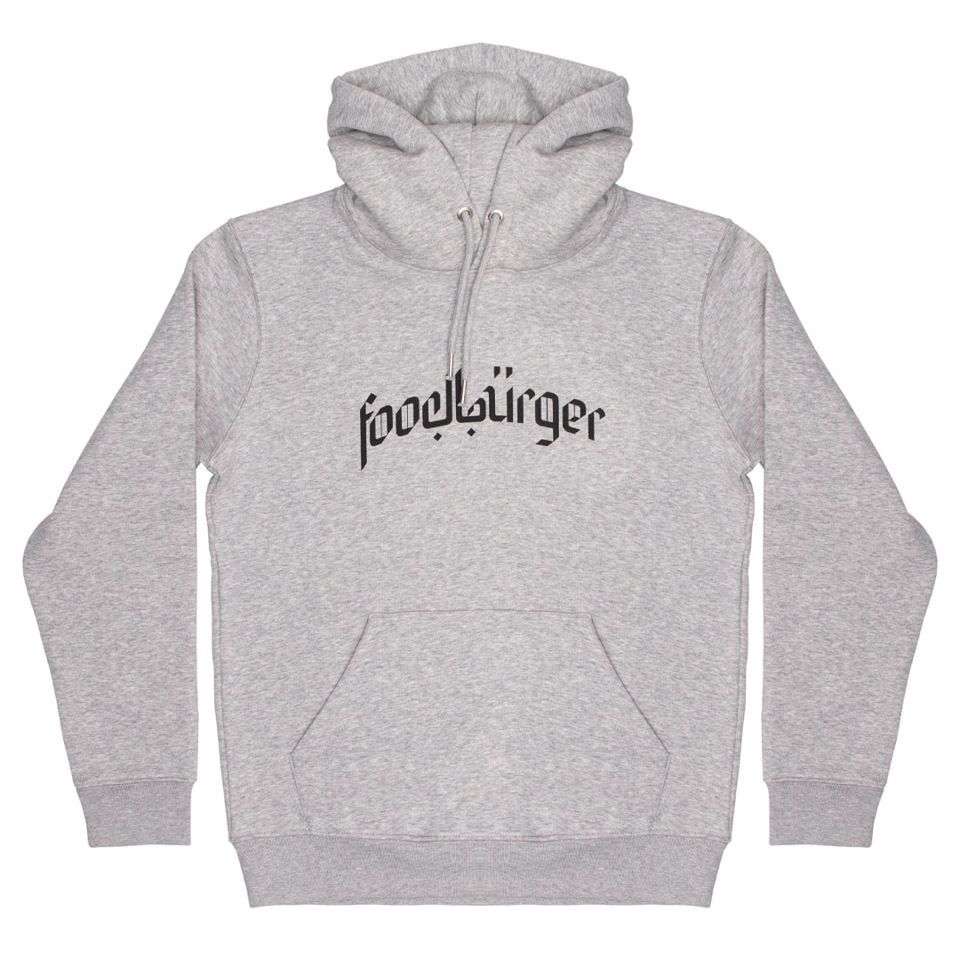 HOODIE FOODBÜRGER | HEATHERGRAU / ANTHRAZIT