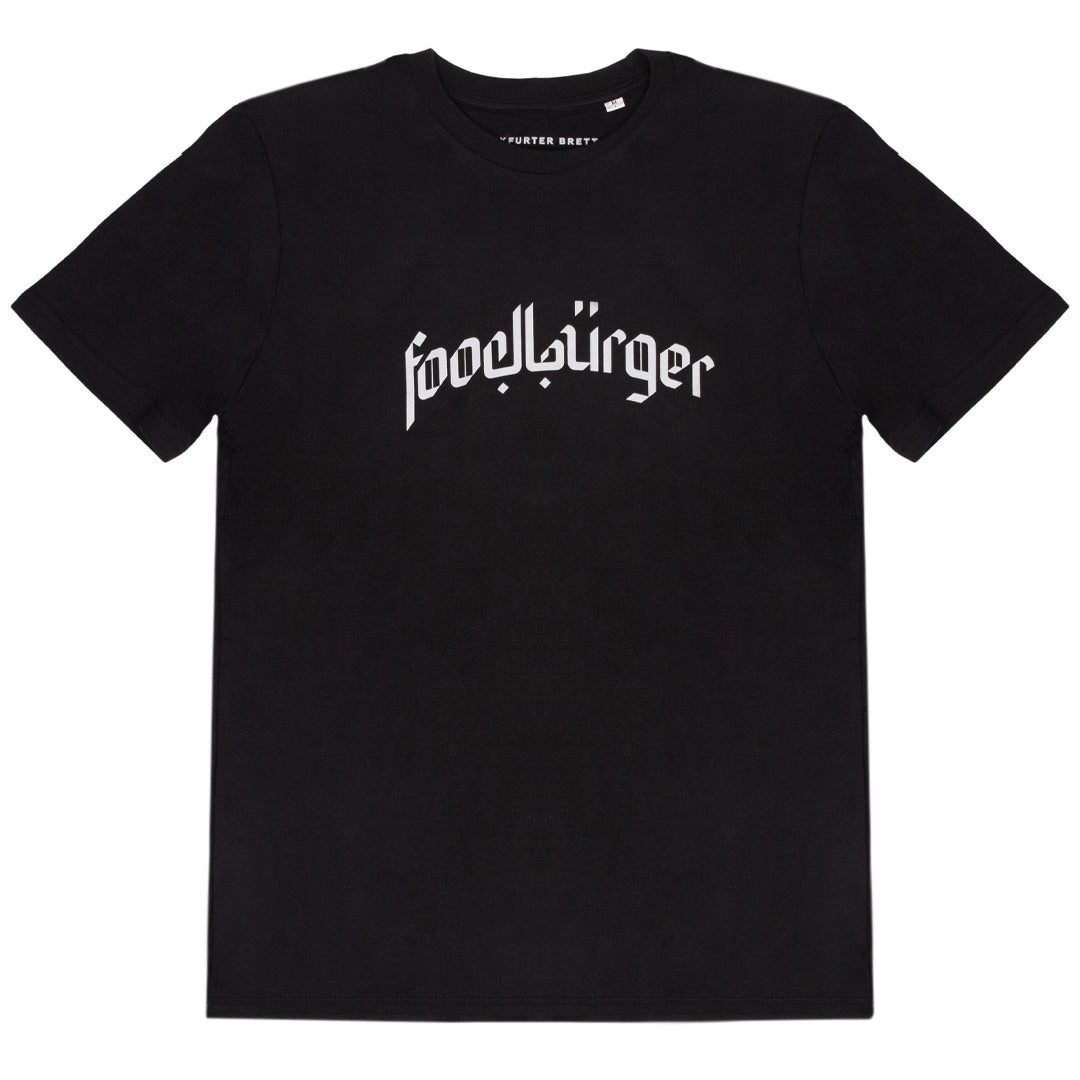 T-SHIRT FOODBÜRGER  |  SCHWARZ / LICHTGRAU