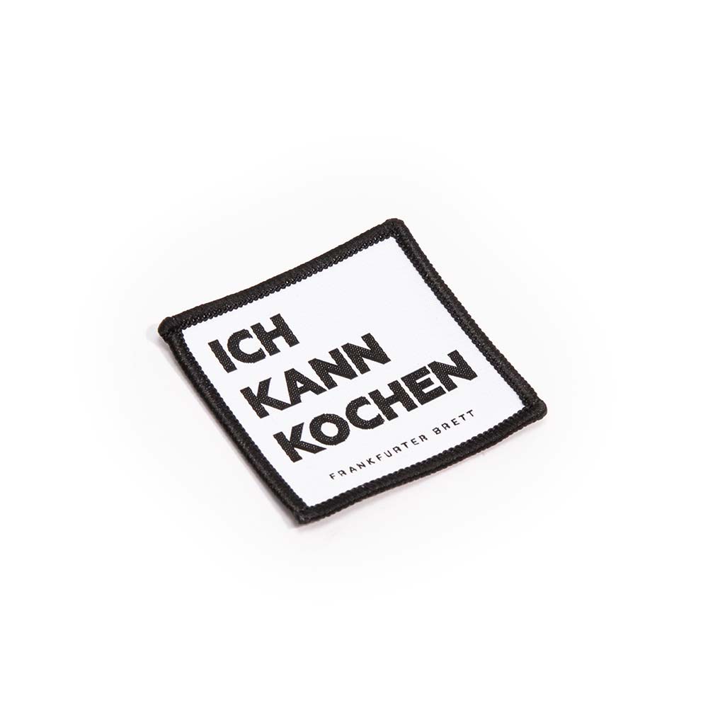 BADGE "ICH KANN KOCHEN" Black on White